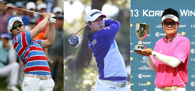 ▲왼쪽부터 강경남, 윤정호, 한민규. (KPGA)