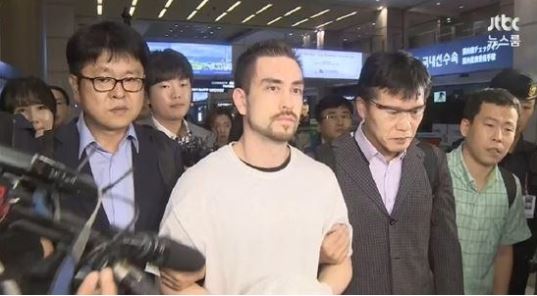 ▲'이태원 살인사건' 진범으로 지목된 패터슨(출처=JTBC 뉴스룸 방송 화면 캡처)