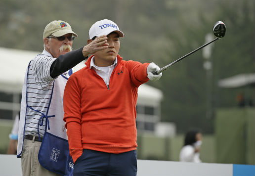 ▲강승훈이 AT&T 페블비치 프로암에서 PGA 투어 데뷔 첫 우승에 도전한다. (AP뉴시스)