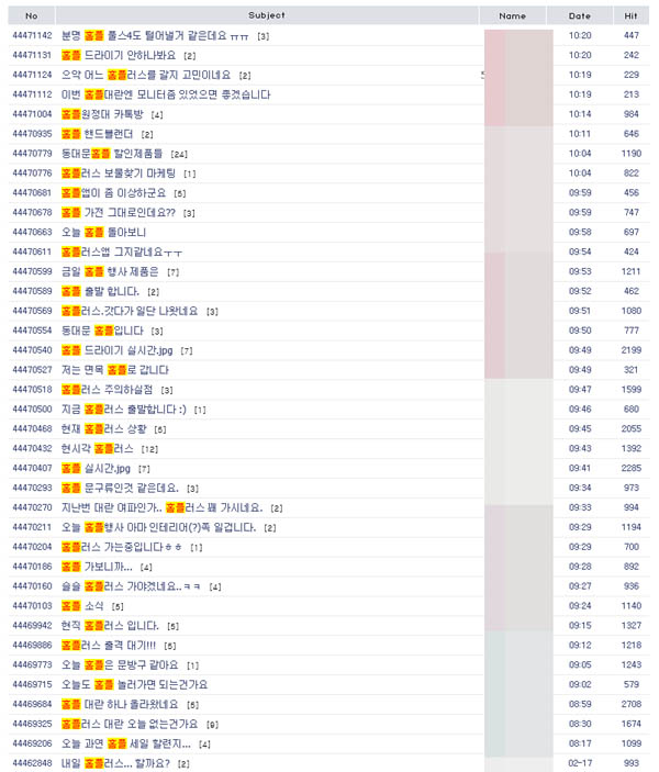 ▲최근 소셜네트워크 서비스 등 온라인 커뮤니티에서는 일명 ‘홈플러스 대란’이라 불리는 세일 품목이 주목 받고 있다. 이에 대해 홈플러스 측은 점포 별로 상이하게 진행되는 세일이라며 인터넷 정보만을 보고 찾은 고객이 혼선을 빚을 우려가 있다고 주의를 당부했다.(출처=온라인 커뮤니티)