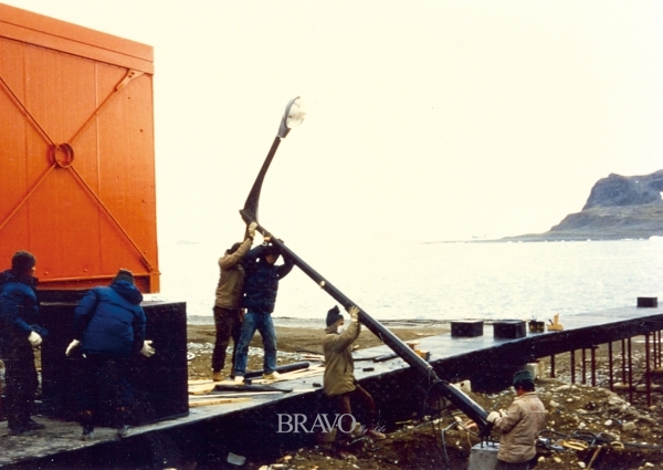 ▲1988년 세종기지 준공 직전 막바지 공사를 진행 중인 장면. (브라보마이라이프)