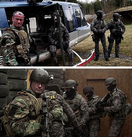 ▲미 육군 특수부대 '델타포스'가 본격적인 IS 와해 작전에 나섰다. 사진은 델타포스의 근접교전 훈련 모습. (뉴시스)