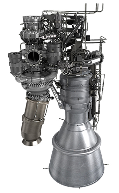 ▲한국형발사체(KSLV-Ⅱ)75톤급 액체로켓 엔진(사진제공=한국항공우주연구원)