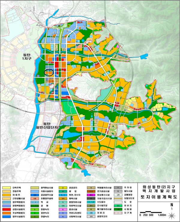 ▲동탄2신도시 토지이용계획도(사진=LH)
