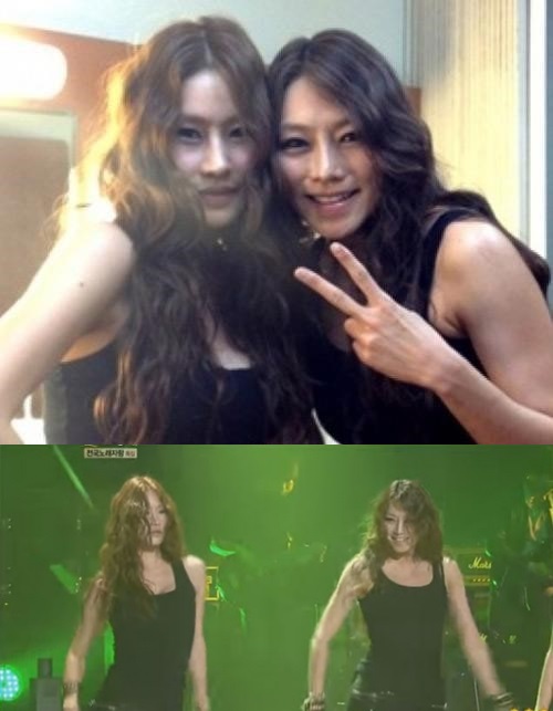 ▲차지연과 여동생(사진=예당엔터테인먼드, KBS2'불후의 명곡' 방송캡처)
