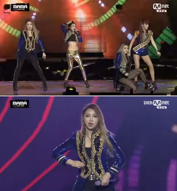 ▲걸그룹 2NE1(출처=엠넷 ‘2015MAMA’ 방송화면 캡처 )