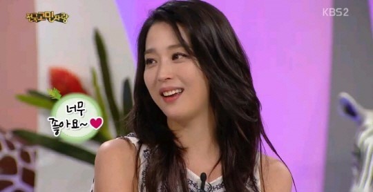 ▲한고은(사진=KBS2 안녕하세요 캡처)