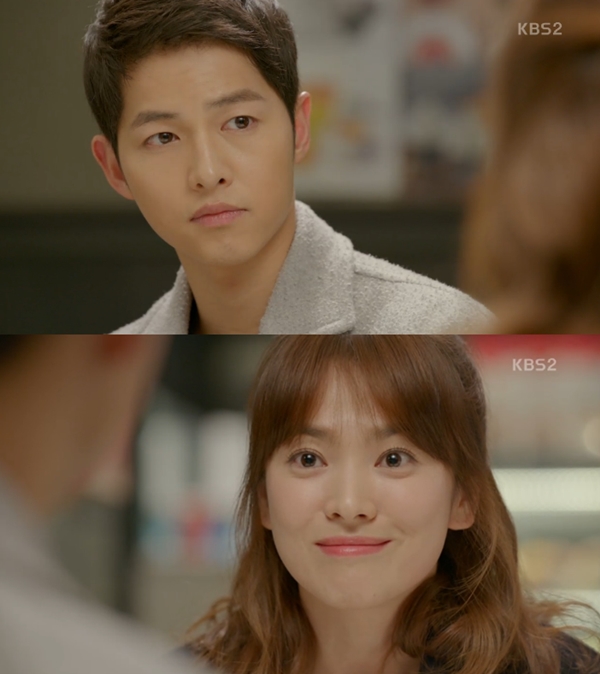 ▲'태양의 후예' 송중기 송혜교(사진=KBS2 태양의 후예)