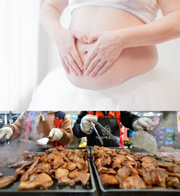 ▲임신중 구운 고기를 섭취한 산모는 저체중아 출산 위험이 높은 것으로 나타났다. (뉴시스)