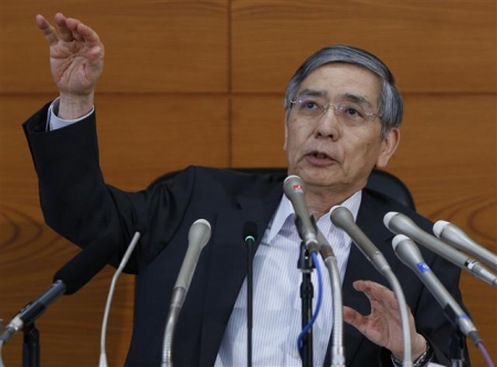 ▲구로다 하루히코 일본은행 총재. 사진=신화뉴시스