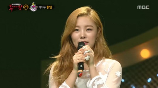 ▲'복면가왕' 반달 정체는 마마무 휘인 (사진=MBC )