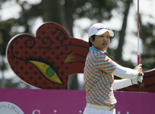 ▲노무라 하루(일본)가 LPGA 투어 시즌 두 번째 우승을 눈앞에 뒀다. (AP뉴시스)