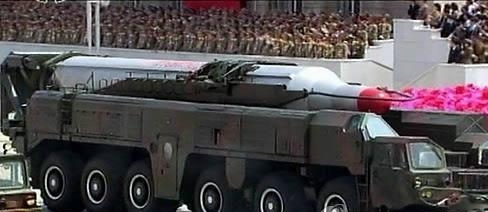 ▲2013년 북한이 열병식 때 공개한 '무수단' 중거리 탄도미사일. (연합뉴스)