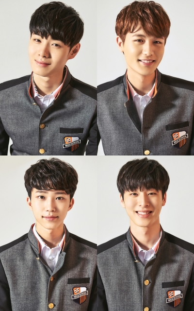 ▲(좌측 상단부터 시계방향) 김철민, 김환, 오승석, 서동성(사진=FNC엔터테인먼트 제공)