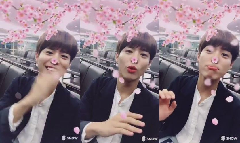 ‘뮤직뱅크’ 박보검, 코에 꽃잎 붙이고 애교 셀카… “봄이다 봄!”