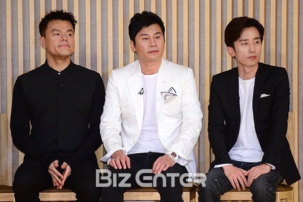 ▲'K팝스타6' 박진영, 양현석, 유희열(사진=윤예진 기자 yoooon@)