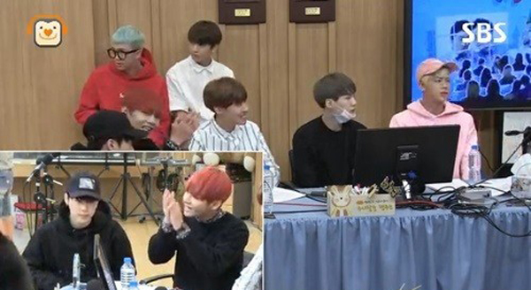 ▲'컬투쇼' 방탄소년단(사진=SBS)