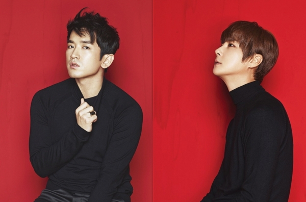 ▲이민우(왼쪽) 신혜성(사진=라이브웍스컴퍼니)