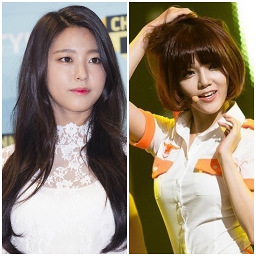 ▲AOA 설현-지민(사진=CJ E&M, Mnet 제공)