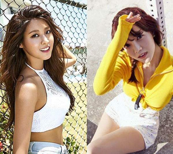 ▲AOA 설현 지민(사진=설현 인스타그램)