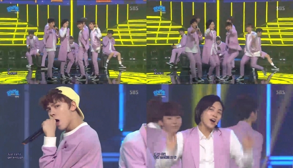 ▲그룹 세븐틴(사진=SBS '인기가요')