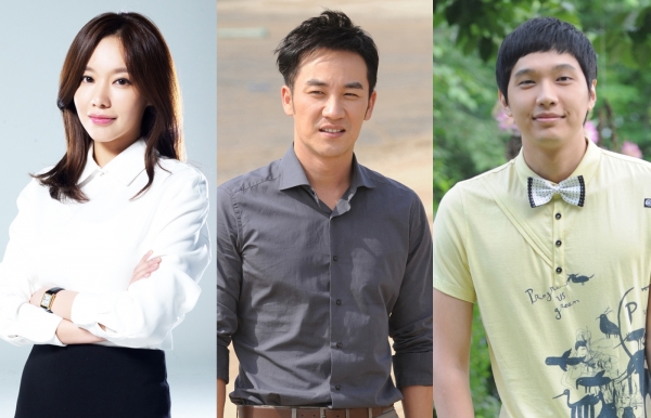 ▲SBS 수목드라마 '원티드' 출연을 확정지은 배우 김아중, 엄태웅, 지현우(사진=SBS)