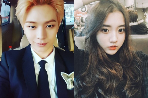 (사진=육성재, 정다빈 인스타그램)