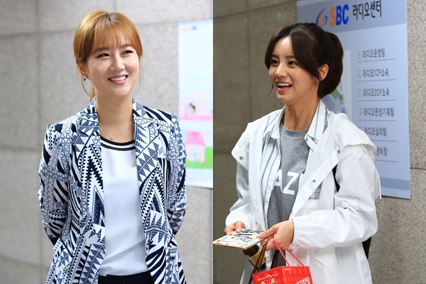 ▲'딴따라'에 카메오로 출연하는 가수 장윤정(좌), 그린 역을 맡은 가수 혜리(사진=SBS)