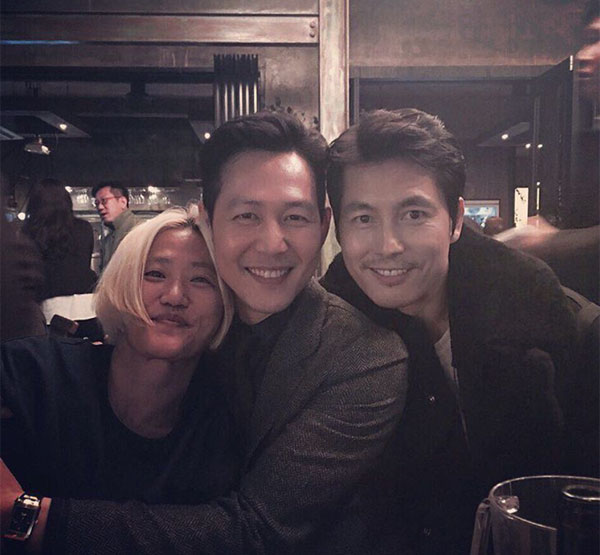 ▲정우성이 이정재, 조선희와 함께한 사진을 공개했다.(사진=정우성 인스타그램)