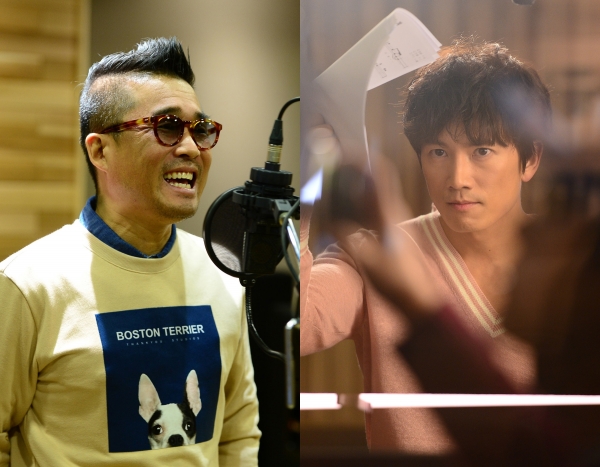 ▲'딴따라'에 카메오로 출연하는 가수 김건모(좌), 신석호 역으로 열연 중인 배우 지성(사진=SBS)