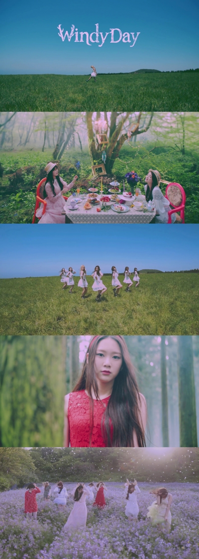 ▲오마이걸 '윈디데이' 뮤직비디오(사진=WM엔터테인먼트)