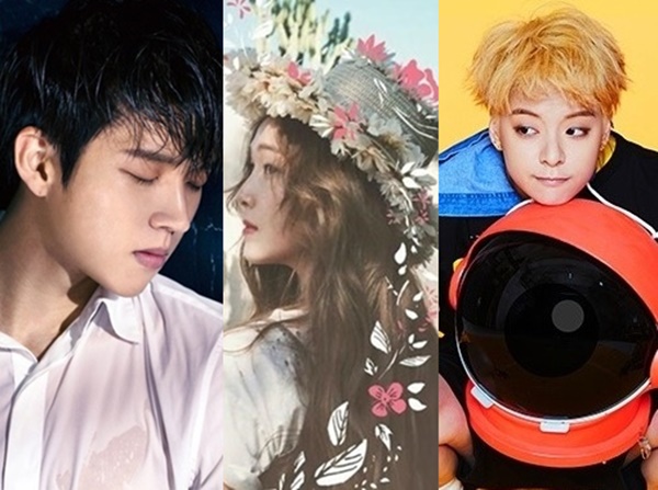 ▲(왼쪽부터)우현, 제시카, 엠버(사진=각 소속사)