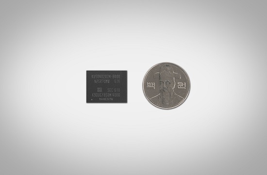▲삼성전자가 세계 최초로 출시한 최소·최경량 BGA NVMe SSD(솔리드스테이트 드라이브). (사진제공=삼성전자 )