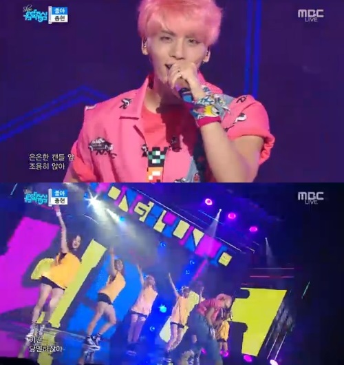 ▲샤이니 종현(사진=MBC '쇼! 음악중심' 종현 캡처)