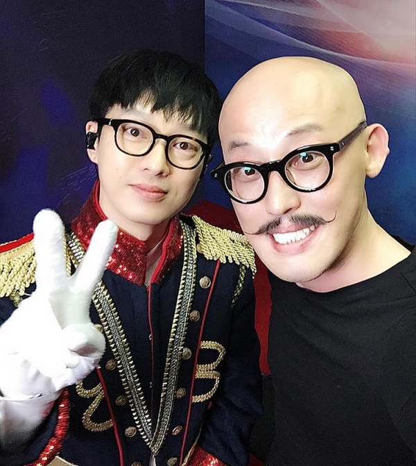 ▲하현우(왼쪽), 황재근(사진=황재근 SNS)