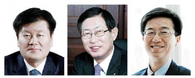 ▲왼쪽부터 김경배 현대글로비스 사장, 조환익 한국전력 사장, 박성욱 SK하이닉스 대표.