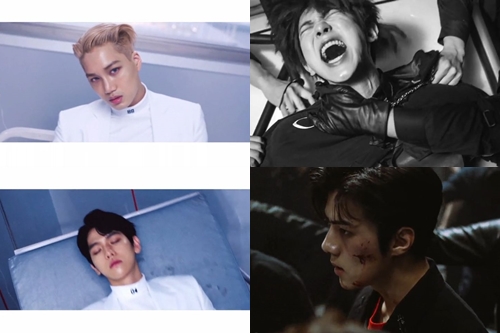 ▲엑소(출처='럭키원', '몬스터' 뮤직비디오 영상 캡처)