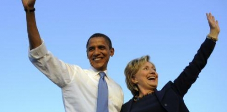 ▲버락 오바마 대통령과 힐러리 클린턴 전 국무장관. 사진=힐러리클린턴닷컴 웹사이트 캡처