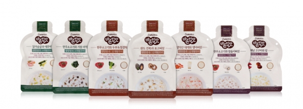 ▲LG생활건강의 아기 전문 브랜드 베비언스는 '베비언스 바른 입맛 이유식' 7종을 출시한다.(사진제공=LG생활건강)