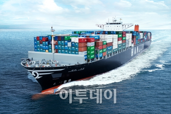 ▲한진해운 13100 TEU 컨테이너선