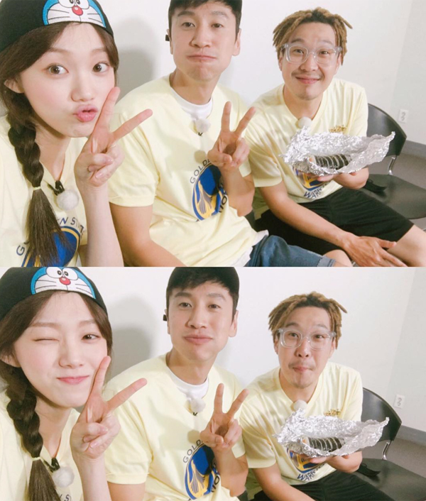 ▲'런닝맨' 이성경 이광수 하하(사진=이성경 인스타그램)