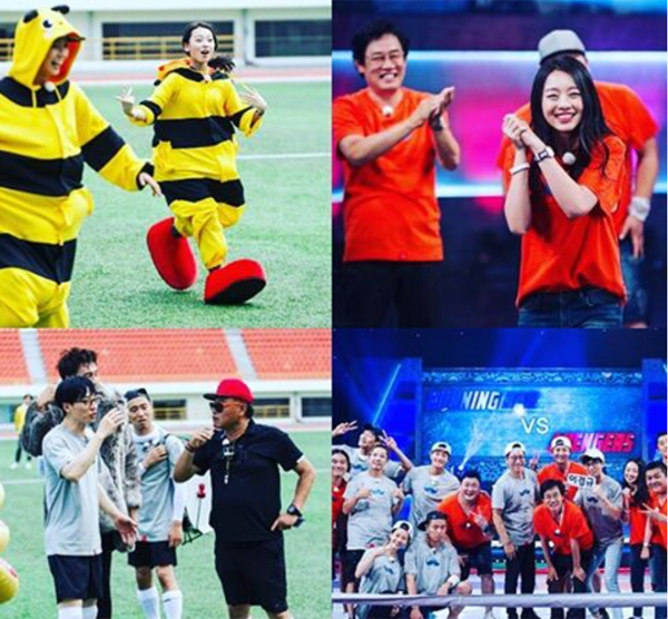 ▲'런닝맨'에 출연한 박문성이 자신의 등장을 알렸다.(사진=박문성 인스타그램)