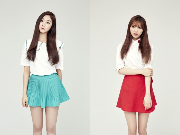 ▲러블리즈 서지수(좌), 류수정(사진=울림엔터테인먼트)