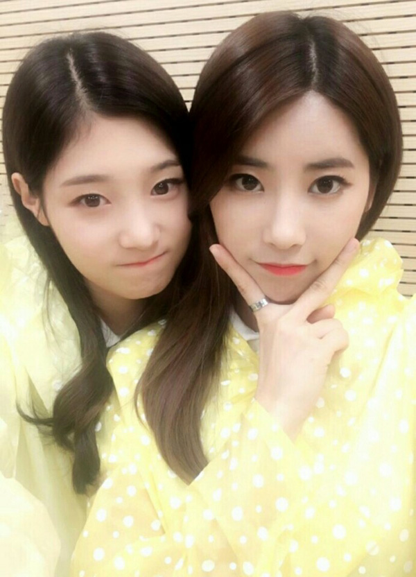 ▲그룹 다이아 정채연 기희현(사진=MBK엔터테인먼트)