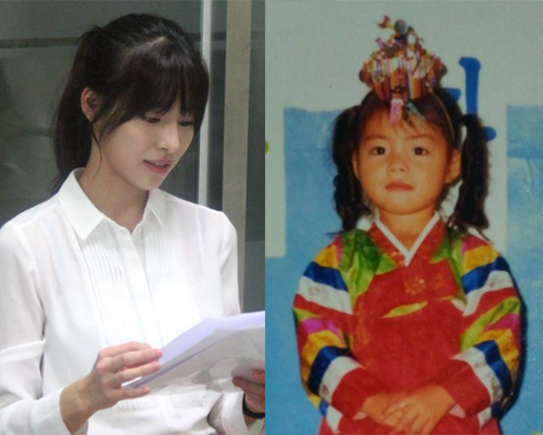 ▲배우 김정화가 5일 득남 소식을 전한 가운데 어린시절 모습이 눈길을 끈다.(사진=김정화 SNS)