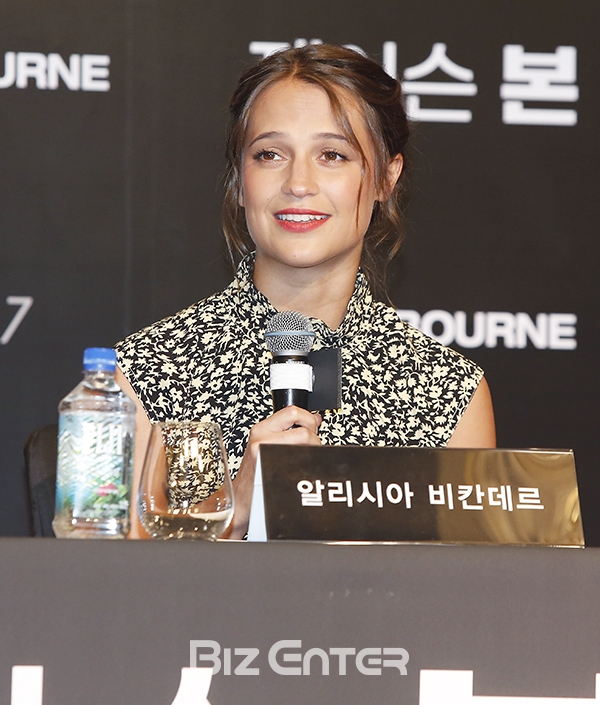 (▲'제이슨 본' 알리시아 비칸데르(사진=권영탕 기자 sorrowkyt@)