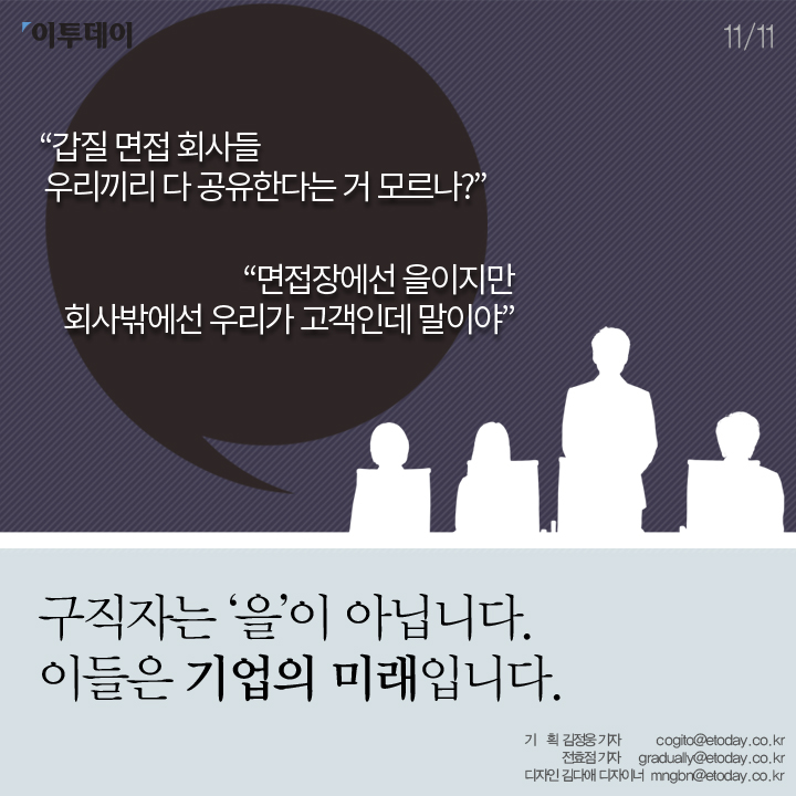 [카드뉴스 팡팡] 면접 갑질에 대처하는 우리의 자세