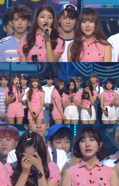 ▲'인기가요' 1위 주인공 여자친구(사진=SBS '인기가요' 여자친구 캡처)