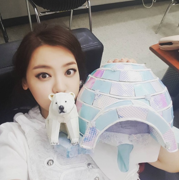 ▲'복면가왕' 이글루로 출연한 서유리(사진=서유리 인스타그램)