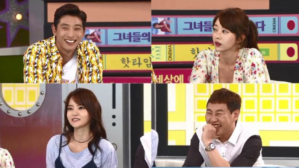 ▲'비디오스타'에 출격하는 가수 정진운, CIVA 이수민, 개그맨 이진호, 성우 겸 방송인 서유리(좌측 상단부터 시계방향으로)(사진=MBC 에브리원)